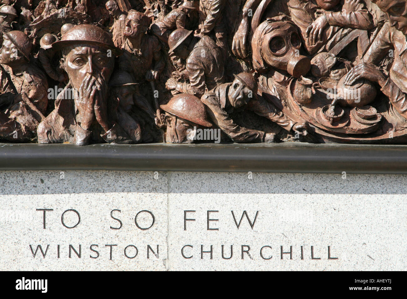 DIE SCHLACHT VON GROßBRITANNIEN DENKMAL V ICTORIA EMBANKMENT, LONDON SW1 Stockfoto