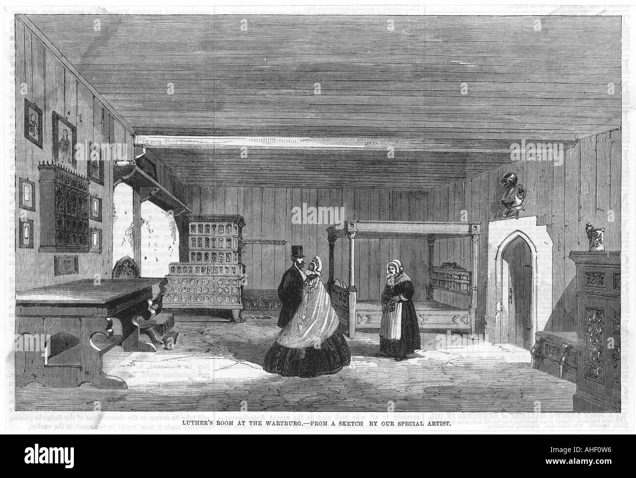 Luther Wartburg Room Stockfoto