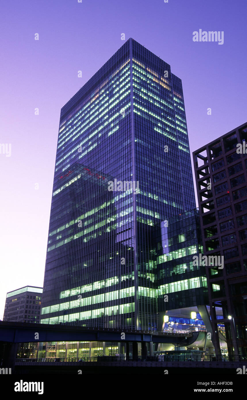 25 Bank Street, Canary Wharf Estate, London, Vereinigtes Königreich Stockfoto