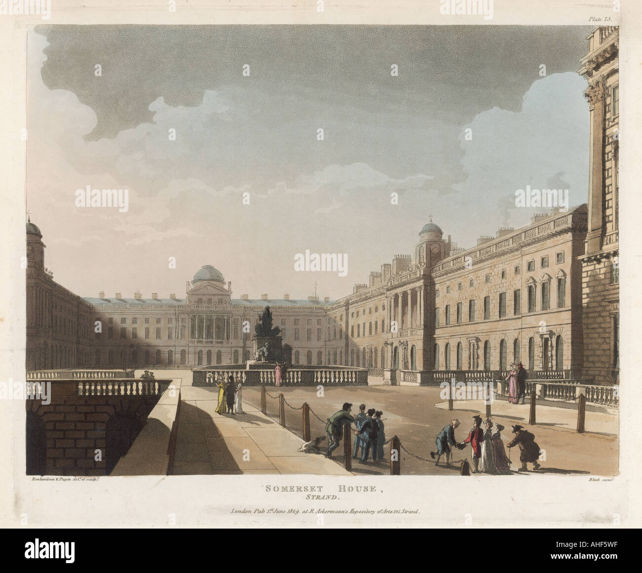 Somerset House 1809 Stockfoto