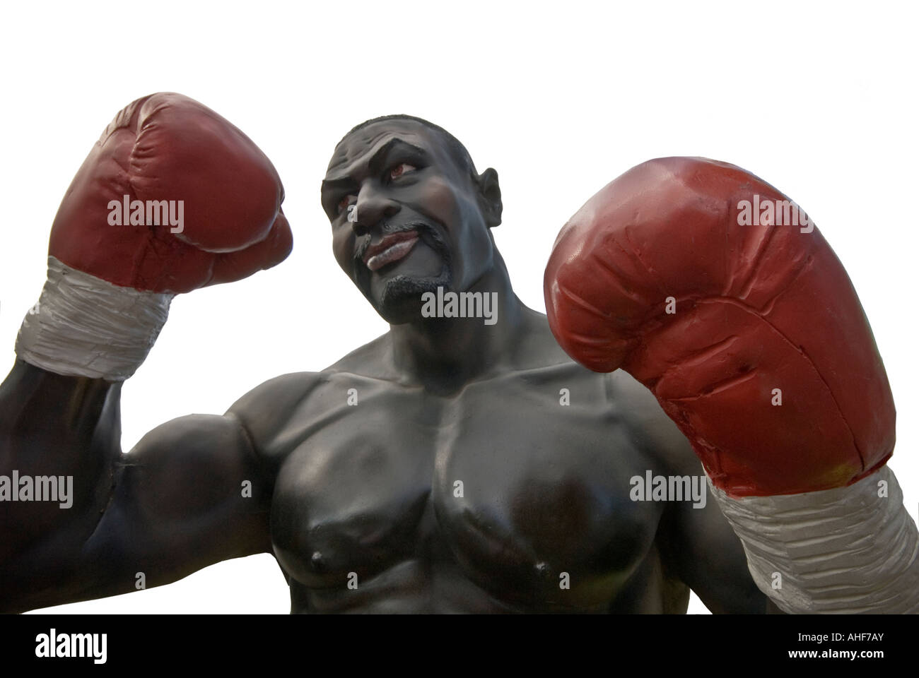Mike Tyson Life Größe Statue schwarzen Mann Stockfoto