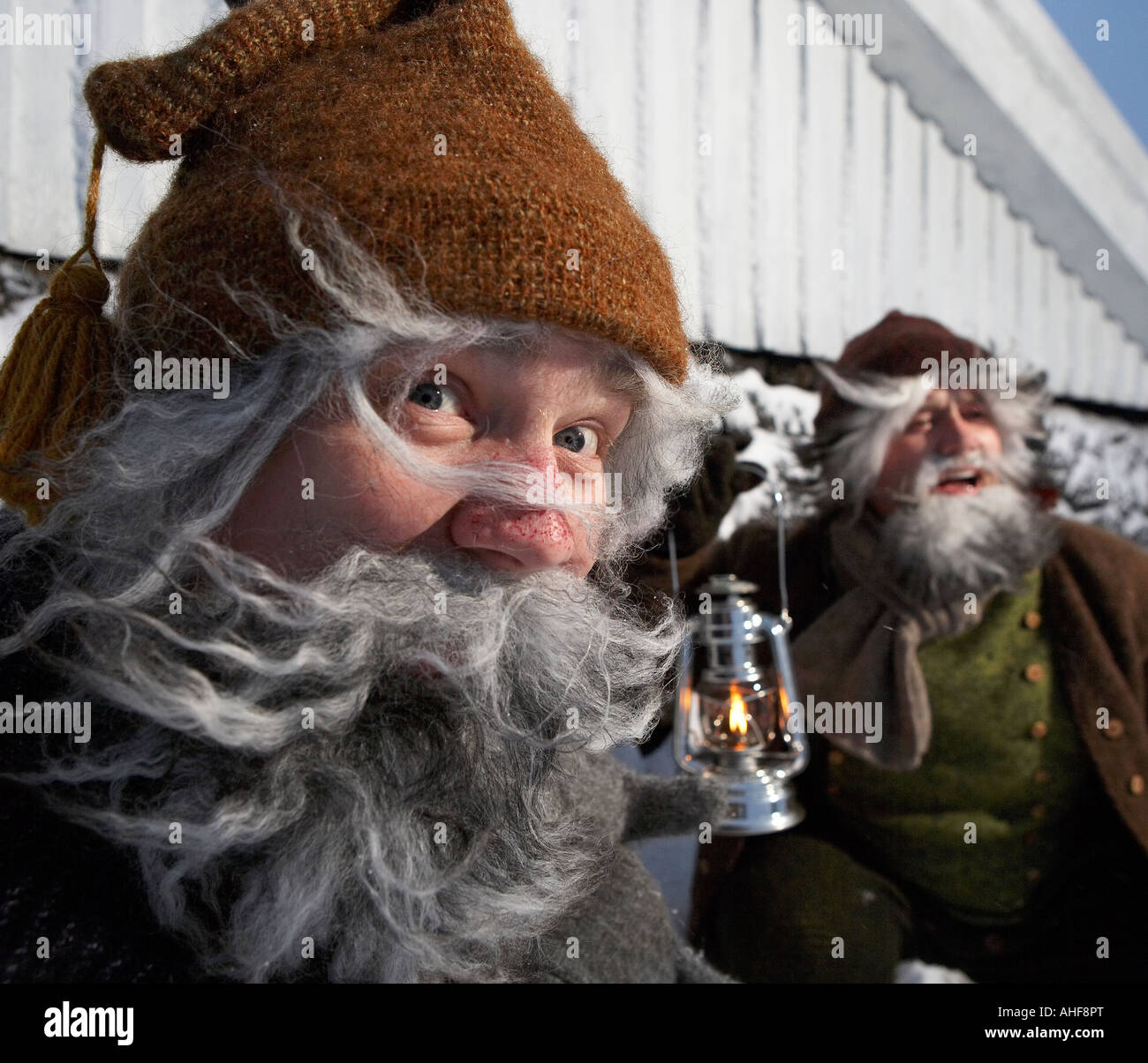 Yule Burschen Santa Claus, Island Stockfoto
