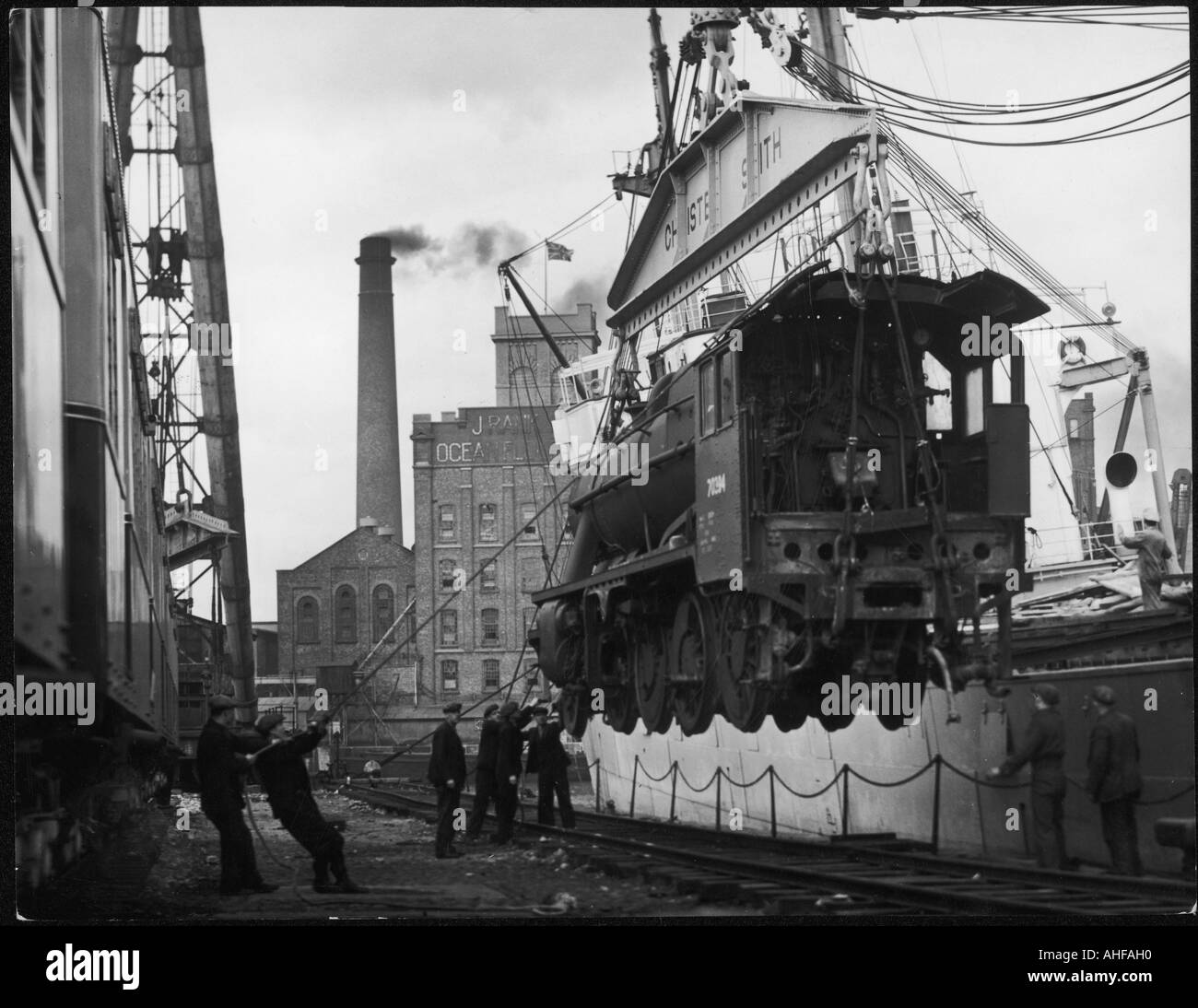 Birkenhead Docks Stockfoto