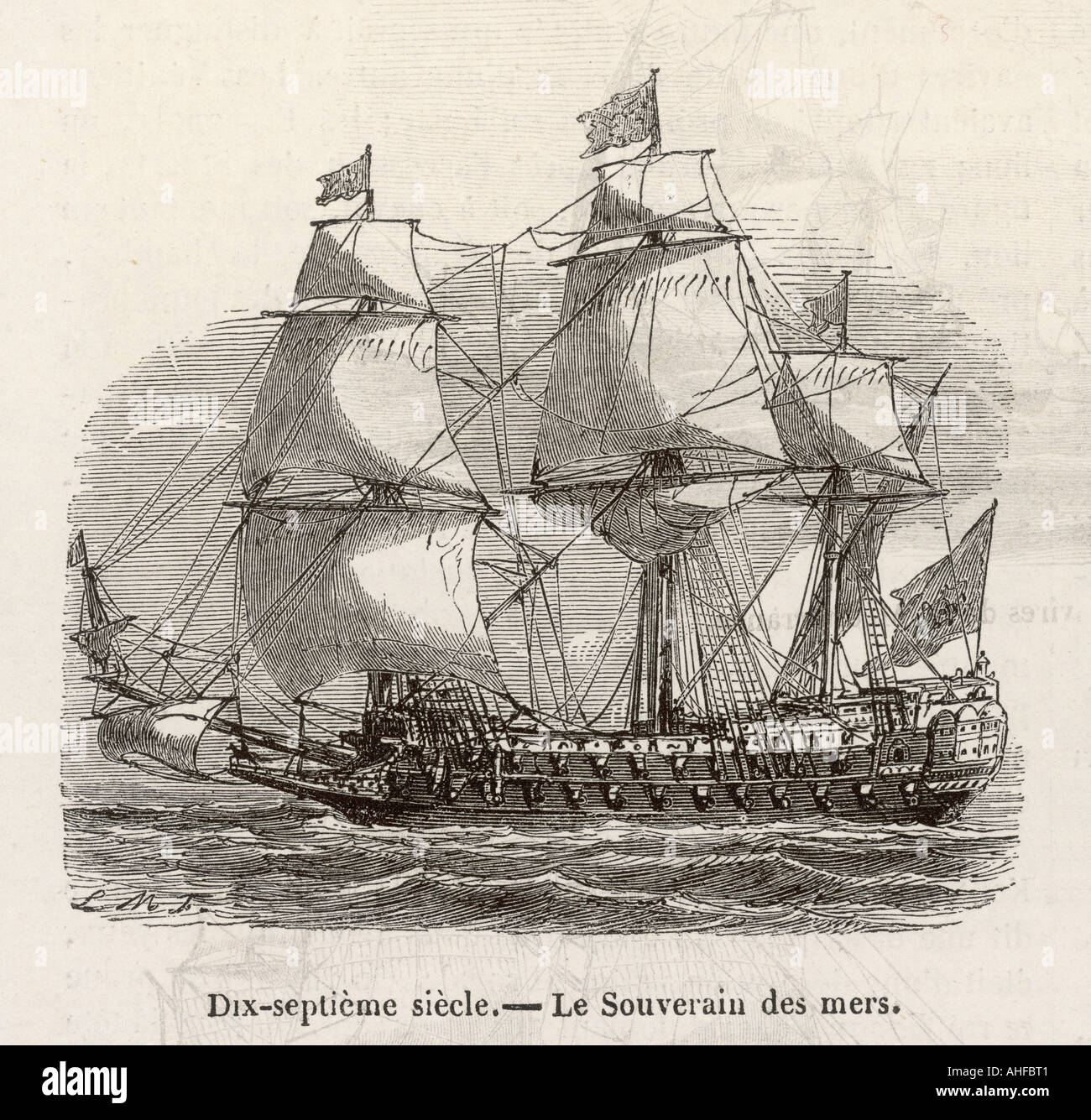 Schiff Souvenir Des Mers Stockfoto