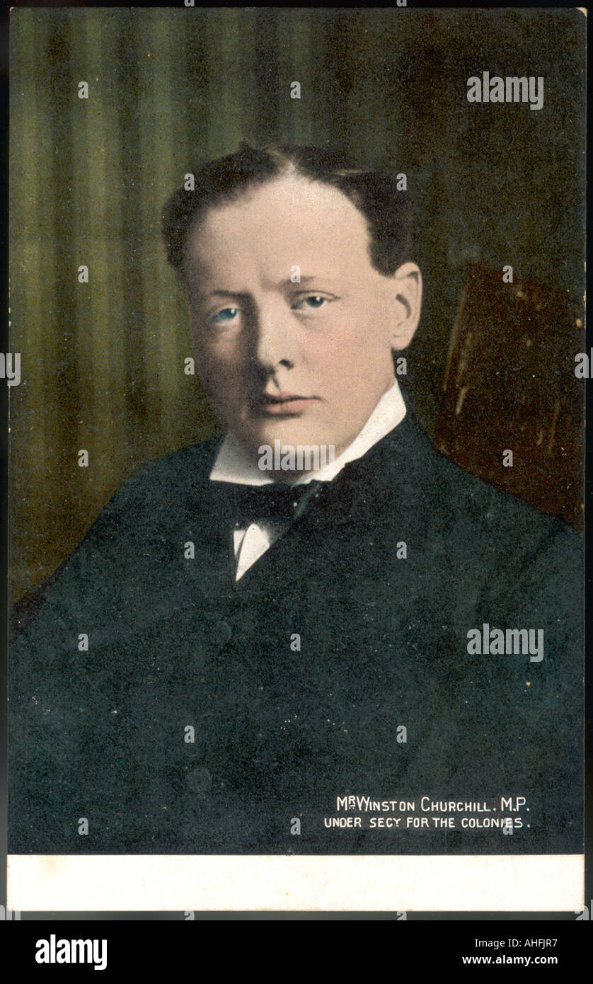 Churchill im Jahre 1905 Stockfoto