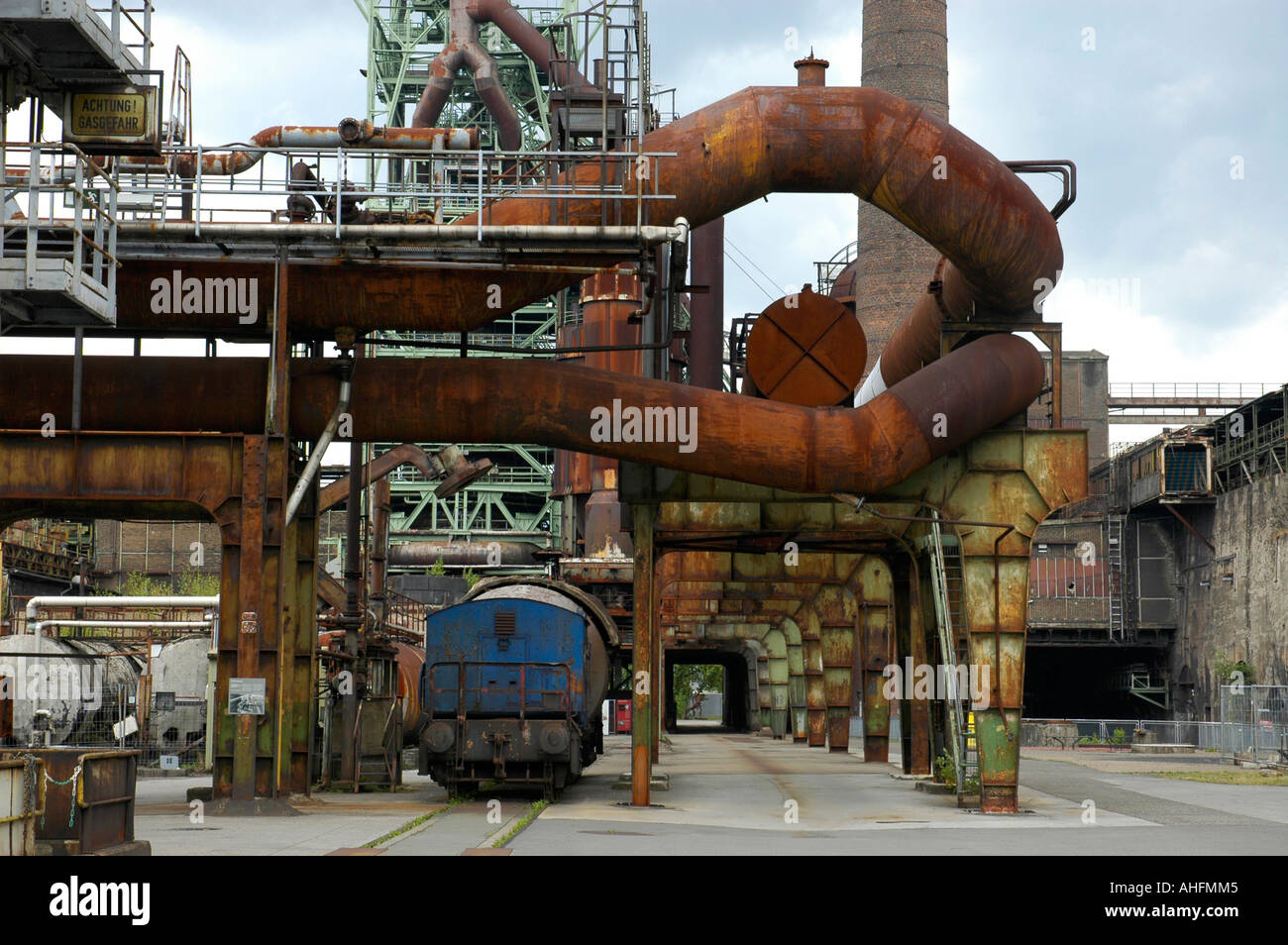 Henrichshuette Mine, Hattingen, Straße der Industriekultur, Ruhrgebiet, NRW, Nordrhein-Westfalen, Deutschland Stockfoto