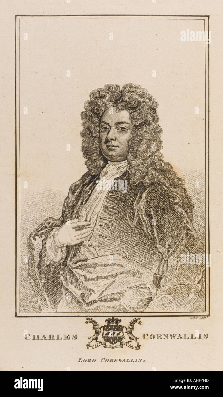 Charles Lord Cornwallis Stockfoto