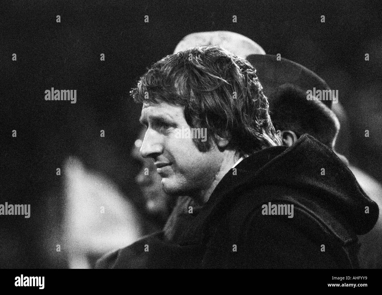 Fußball, Bundesliga, 1973/1974, Stadion an der Castroper Straße in Bochum, VfL Bochum gegen 1. FC Köln 0:2, Trainer Heinz Hoeher (Bochum) Stockfoto