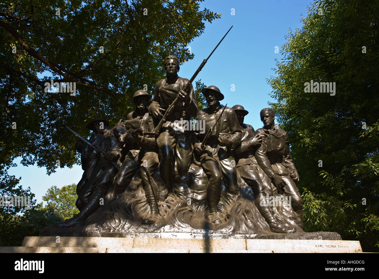 107. NY Infanterie-Denkmal im Stadtpark, Manhattan, NYC, USA Stockfoto