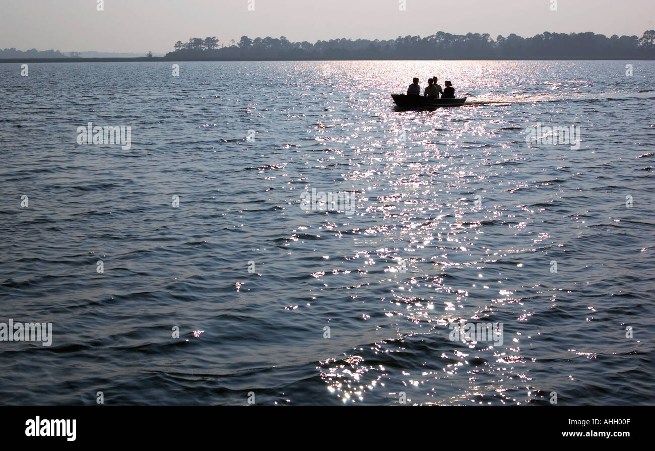 Bootfahren Port Royal Sound Beaufort Südcarolina USA Stockfoto