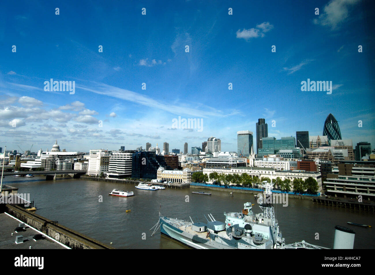 Blick auf den Fluss Themse London England UK Stockfoto
