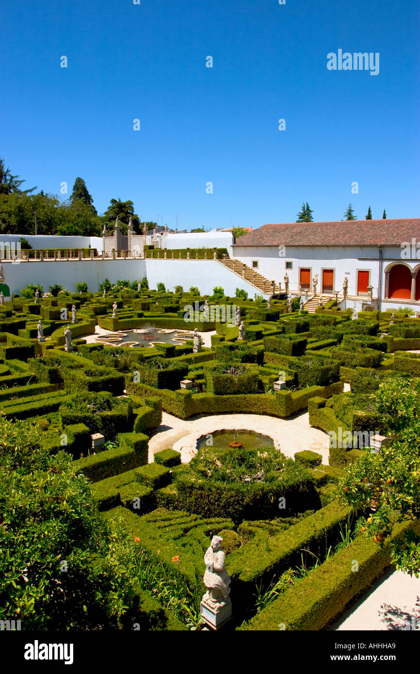 Garten der Jardim bischöflichen Castelo Branco in Portugal Stockfoto