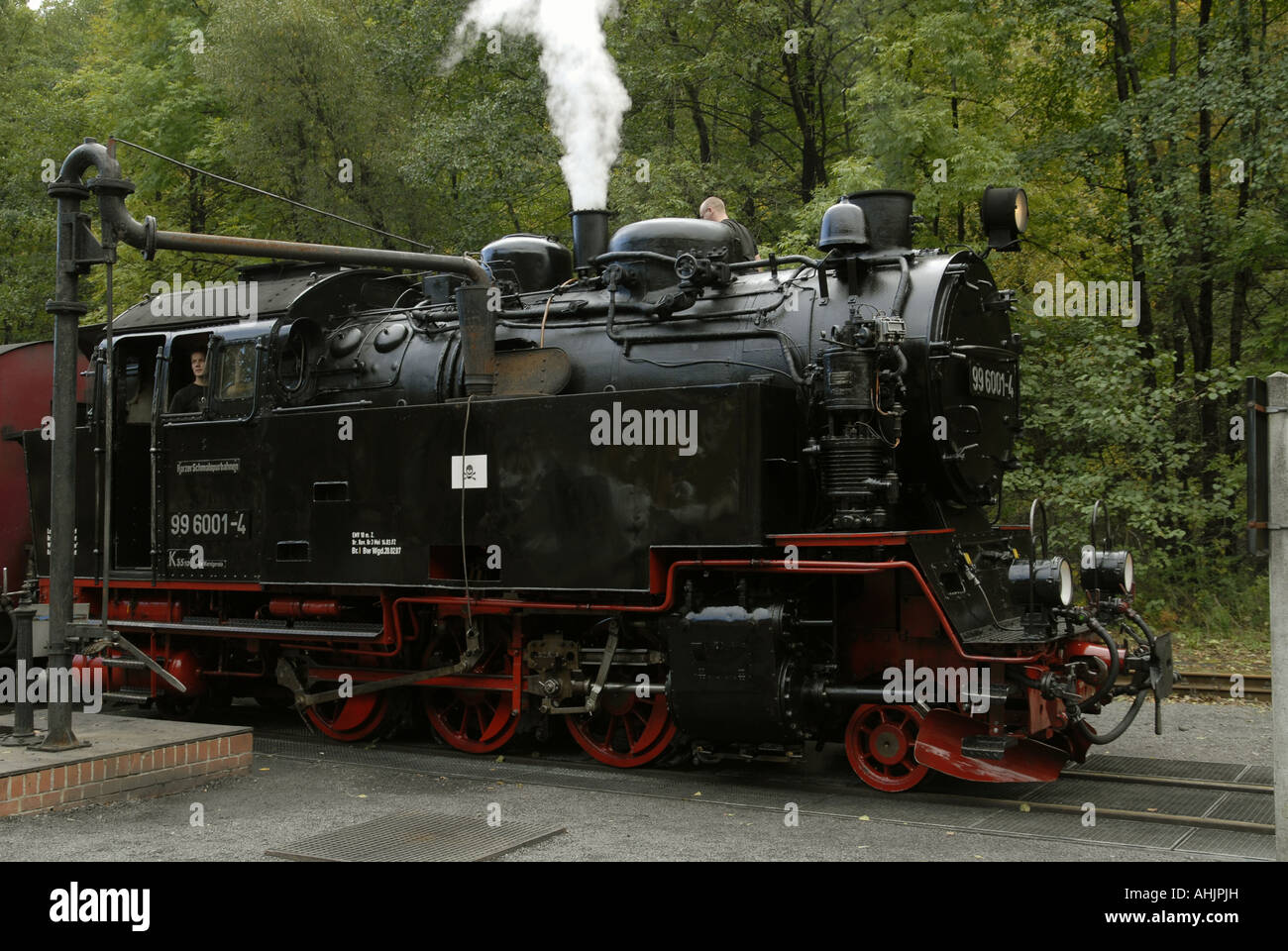 HSB-Dampflok 99 6001 in Alexisbad Stockfoto