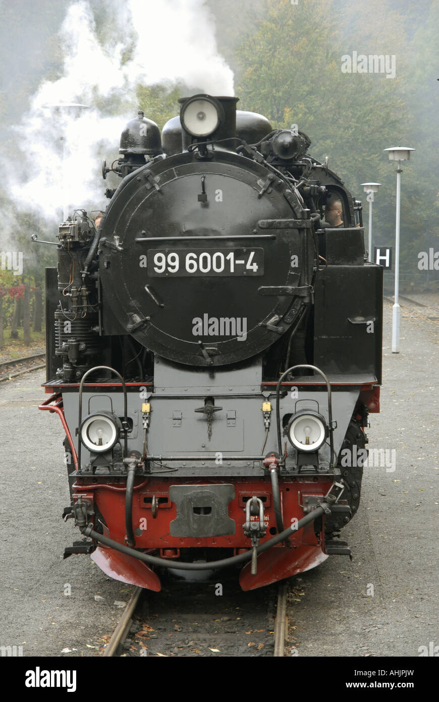 HSB-Dampflok 99 6001 in Alexisbad Stockfoto