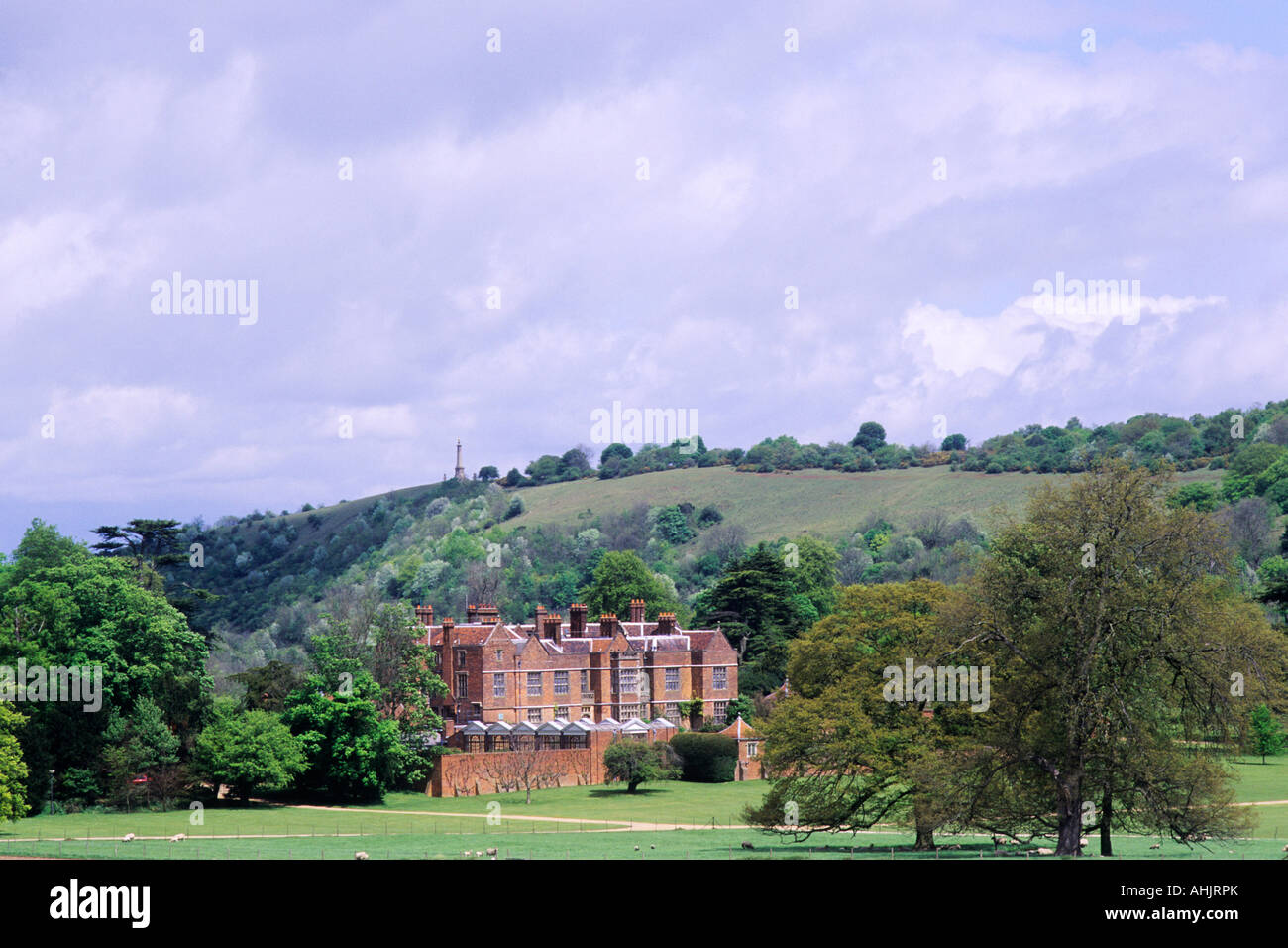 Spielsteine und Coombe Hügel Chilterns Buckinghamshire Stockfoto