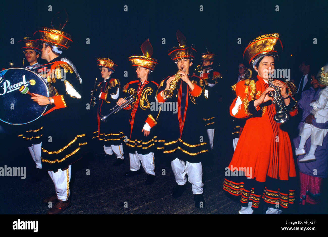 Wembley London Diwali Parade Band spielt Stockfoto
