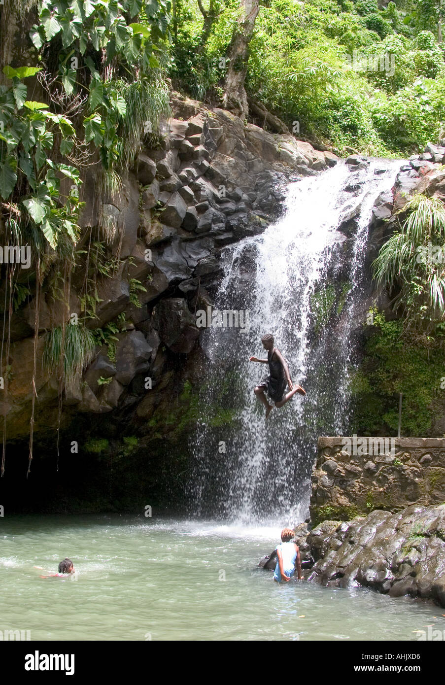 Annandale Wasserfälle Grenada Stockfoto