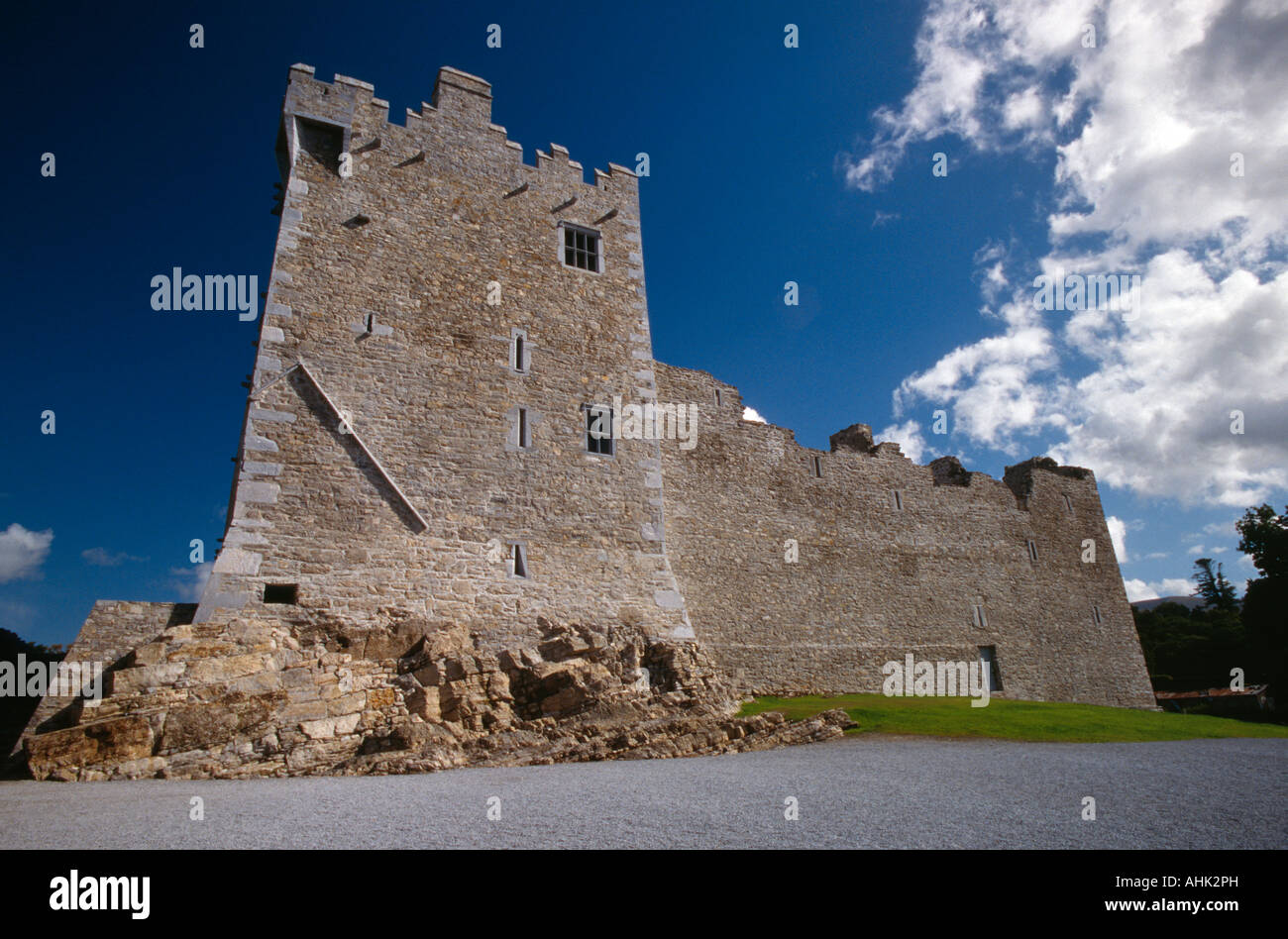 Ross Castle Killarney County Kerry Irland Stockfoto