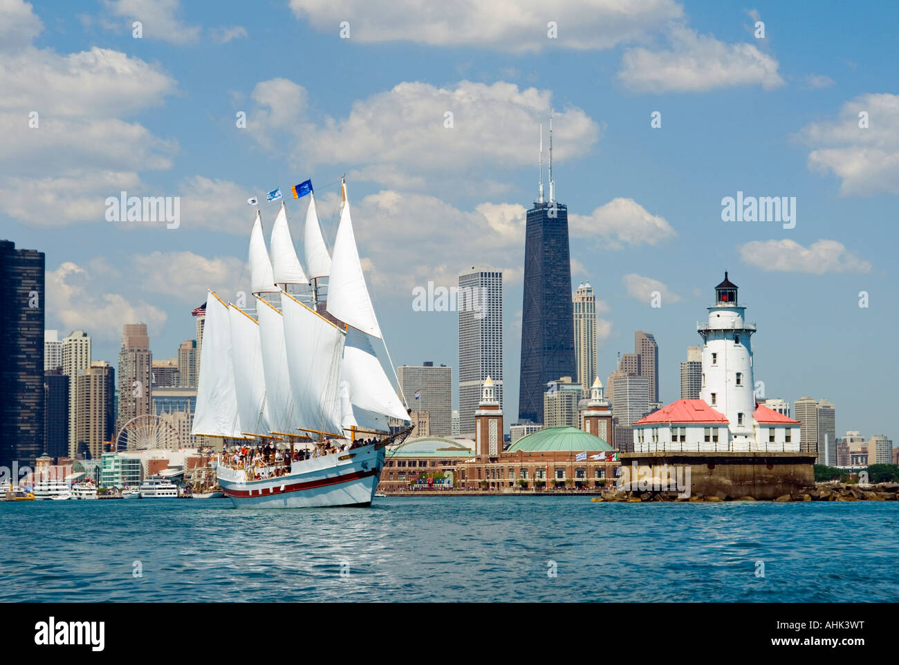 Chicago Lake Front Scenic Stockfoto