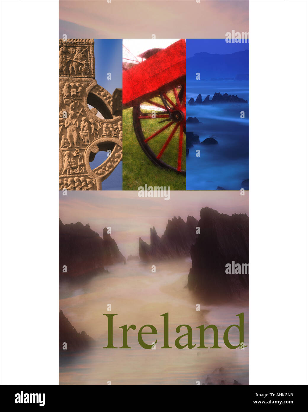 TRAVEL CONCEPT: Republik Irland (Eire) Stockfoto