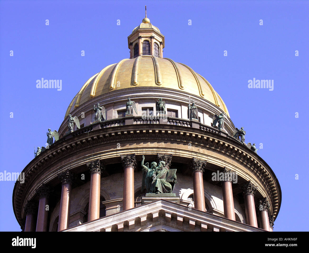 Russland Sankt Petersburg St. Isaak Kathedrale Kuppel Stockfoto