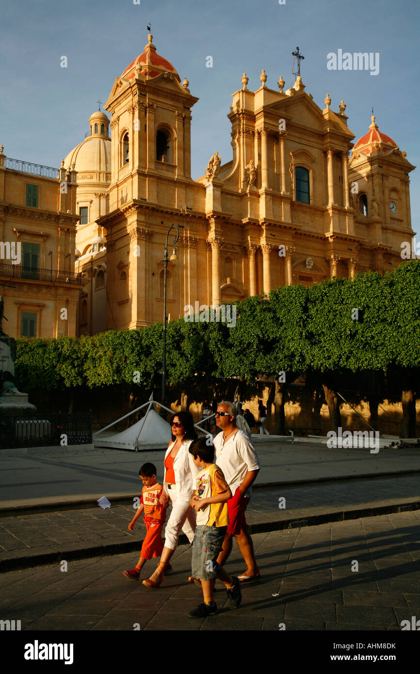 San Nicolo Kathedrale Noto-Sizilien Stockfoto