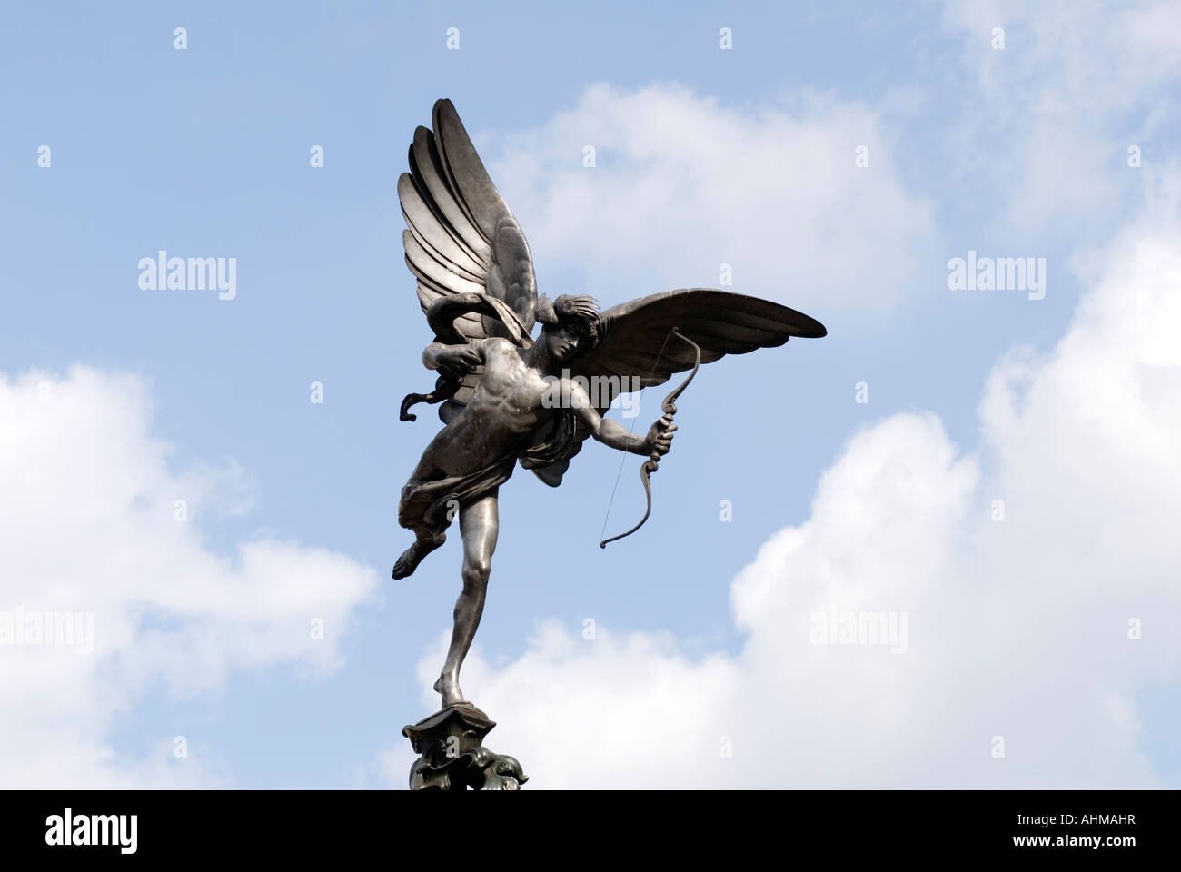 Statue des Eros am Piccadilly in London UK Stockfoto