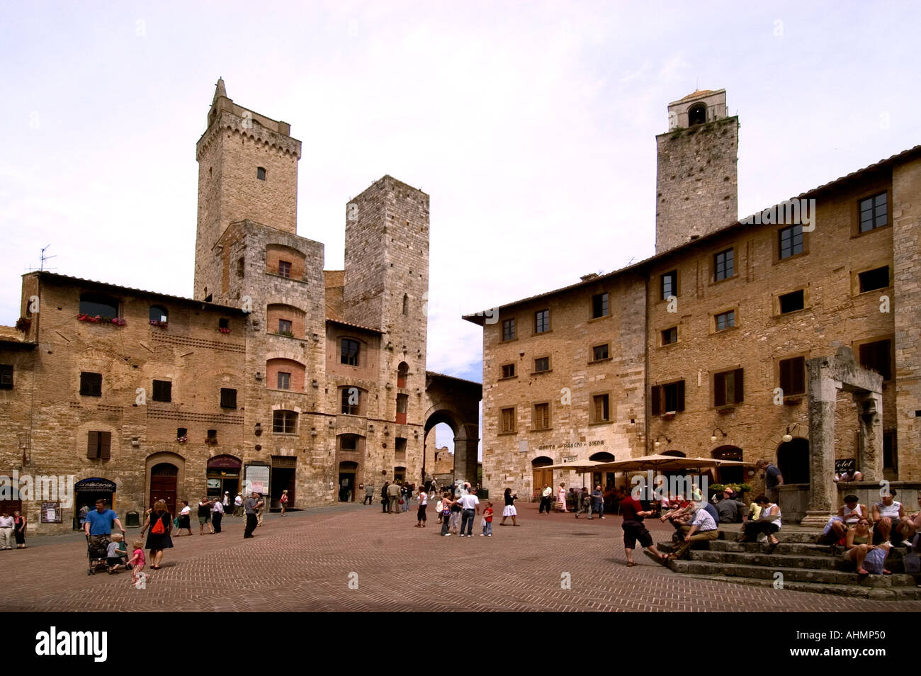 Toskana Italien italienische San Gimignano Altstadt Stockfoto