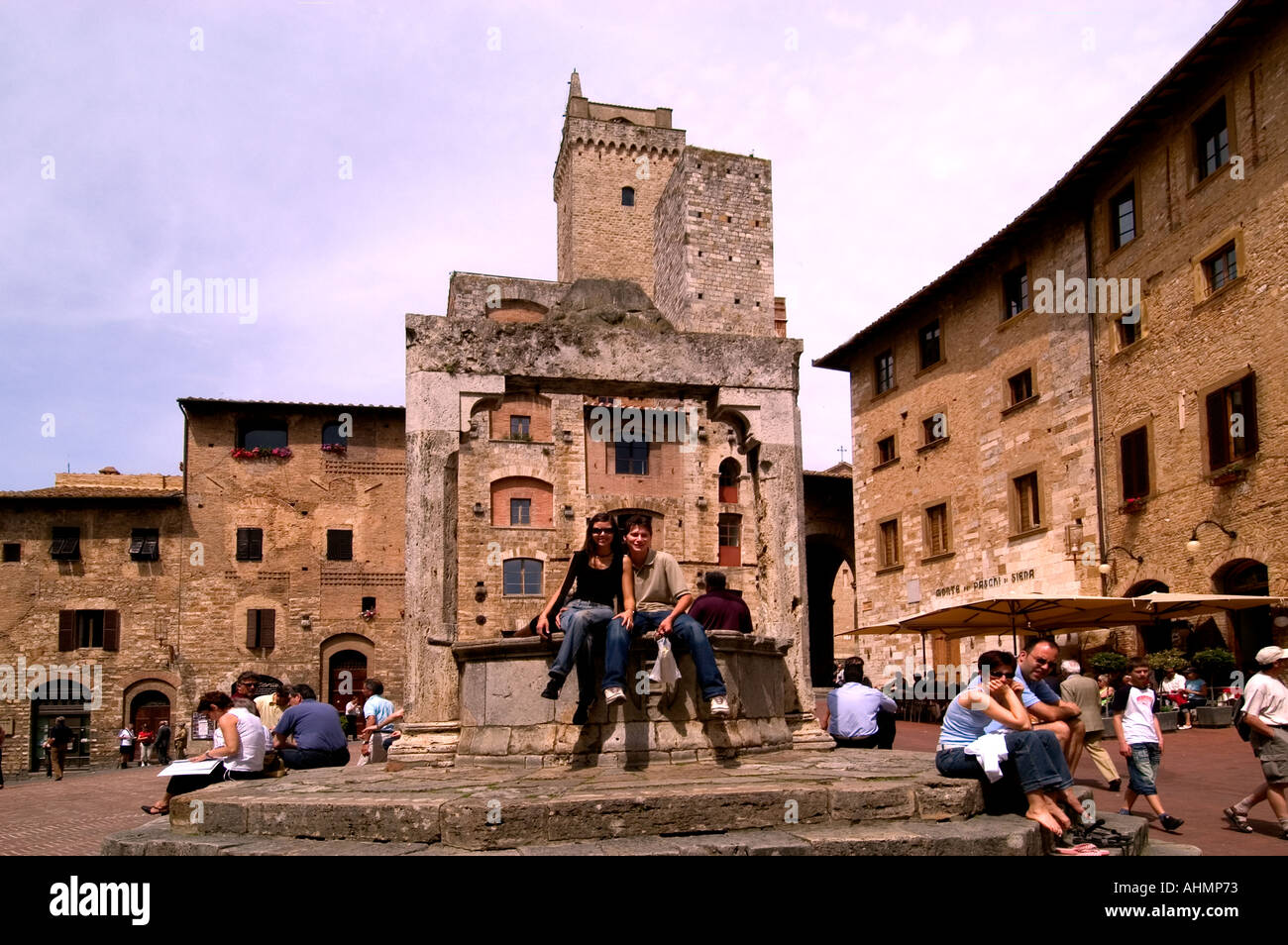 Toskana Italien italienische San Gimignano Altstadt Stockfoto