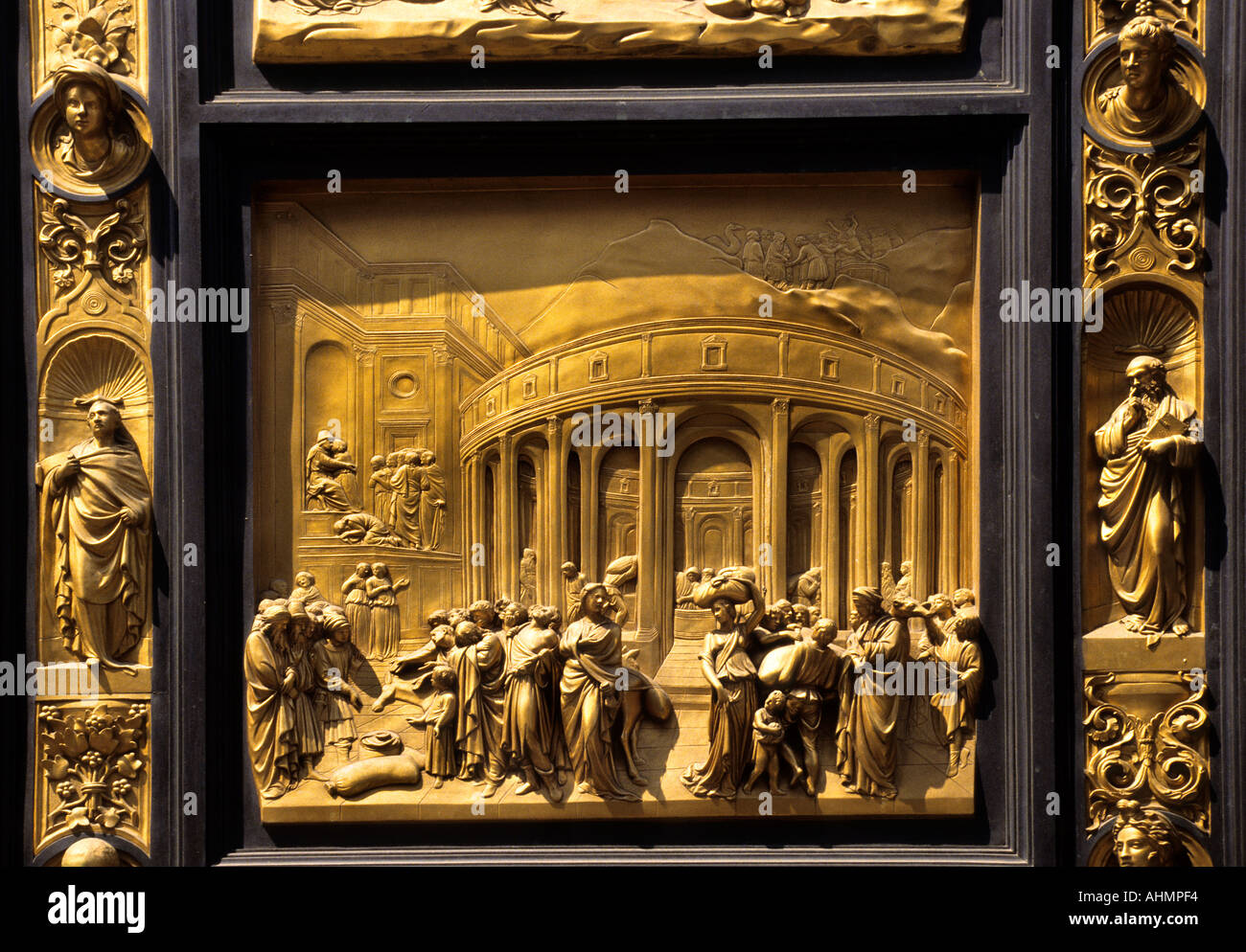 Tor des Paradieses Lorenzo Ghiberti neutestamentlichen Florenz Firenze Italien Dom Campanile Stockfoto