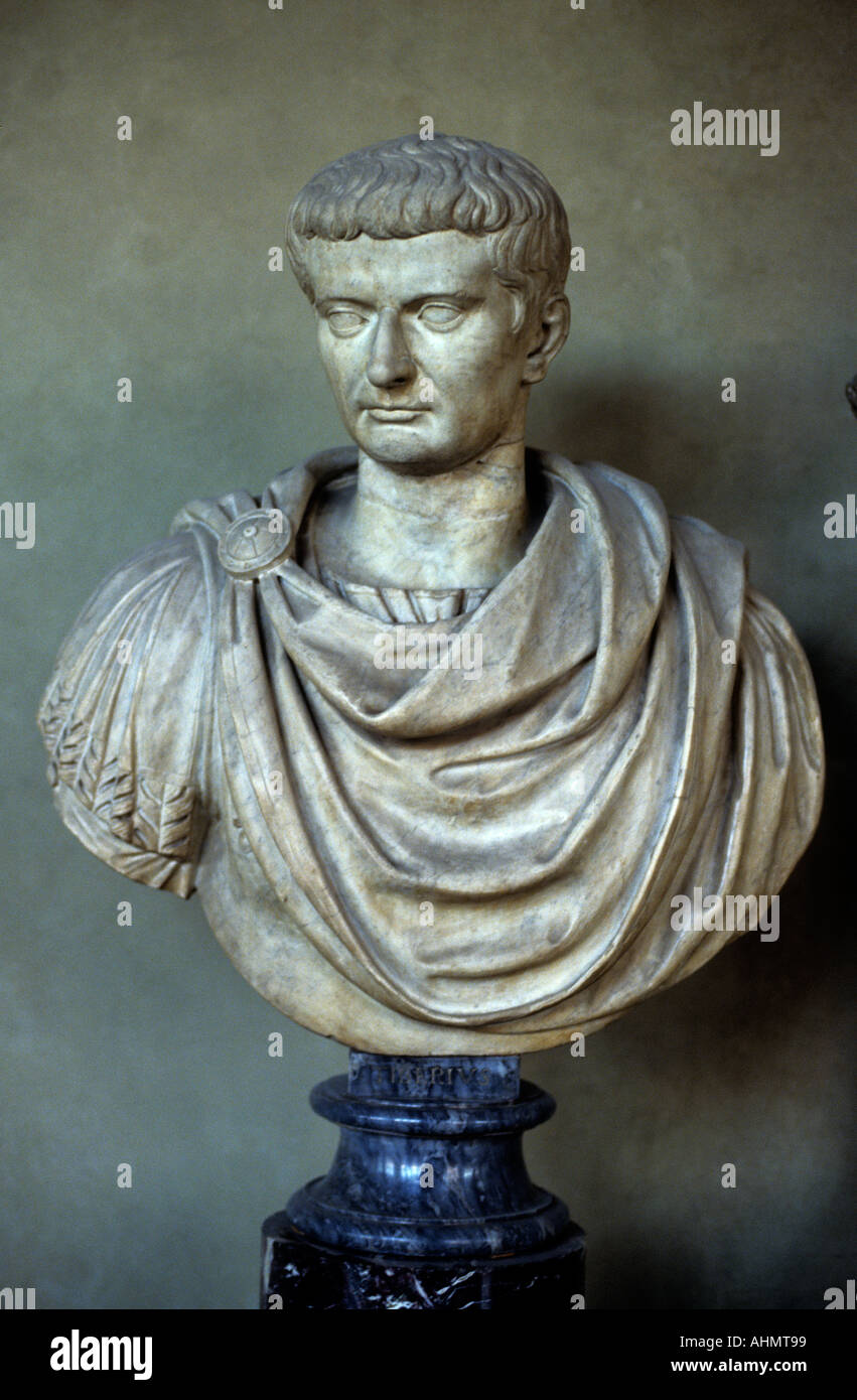 Roman Emperor Tiberius Augustus Tiberius Claudius Nero 42 v. Chr. - 16 AD Rom Italien Italienisch geboren Stockfoto