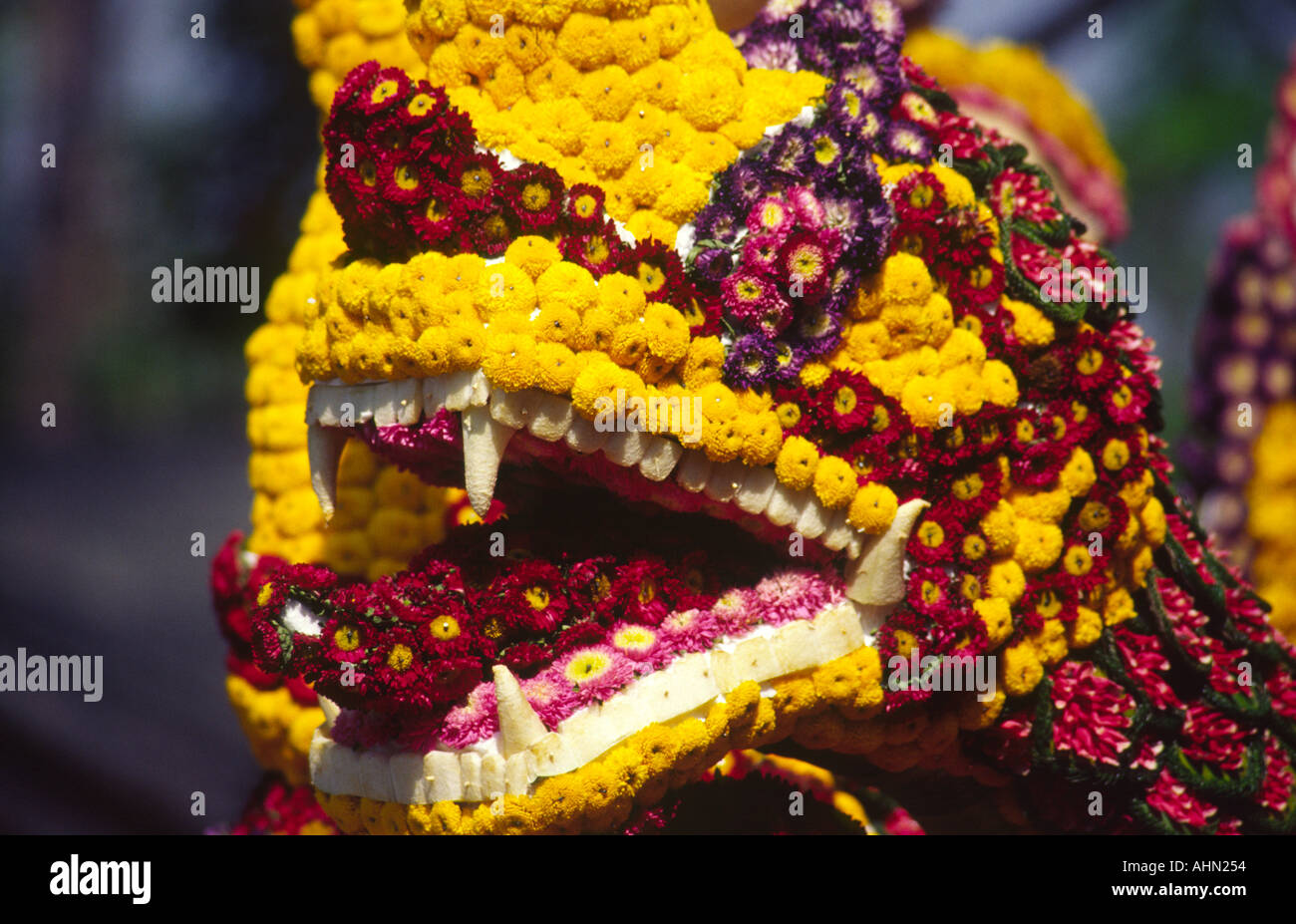 Blumenkorso in Thailand Stockfoto