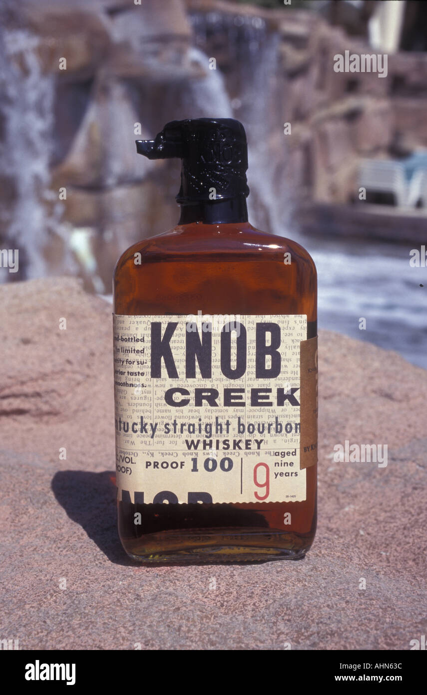 Knob Creek berühmte Bourbon whiskey Stockfoto