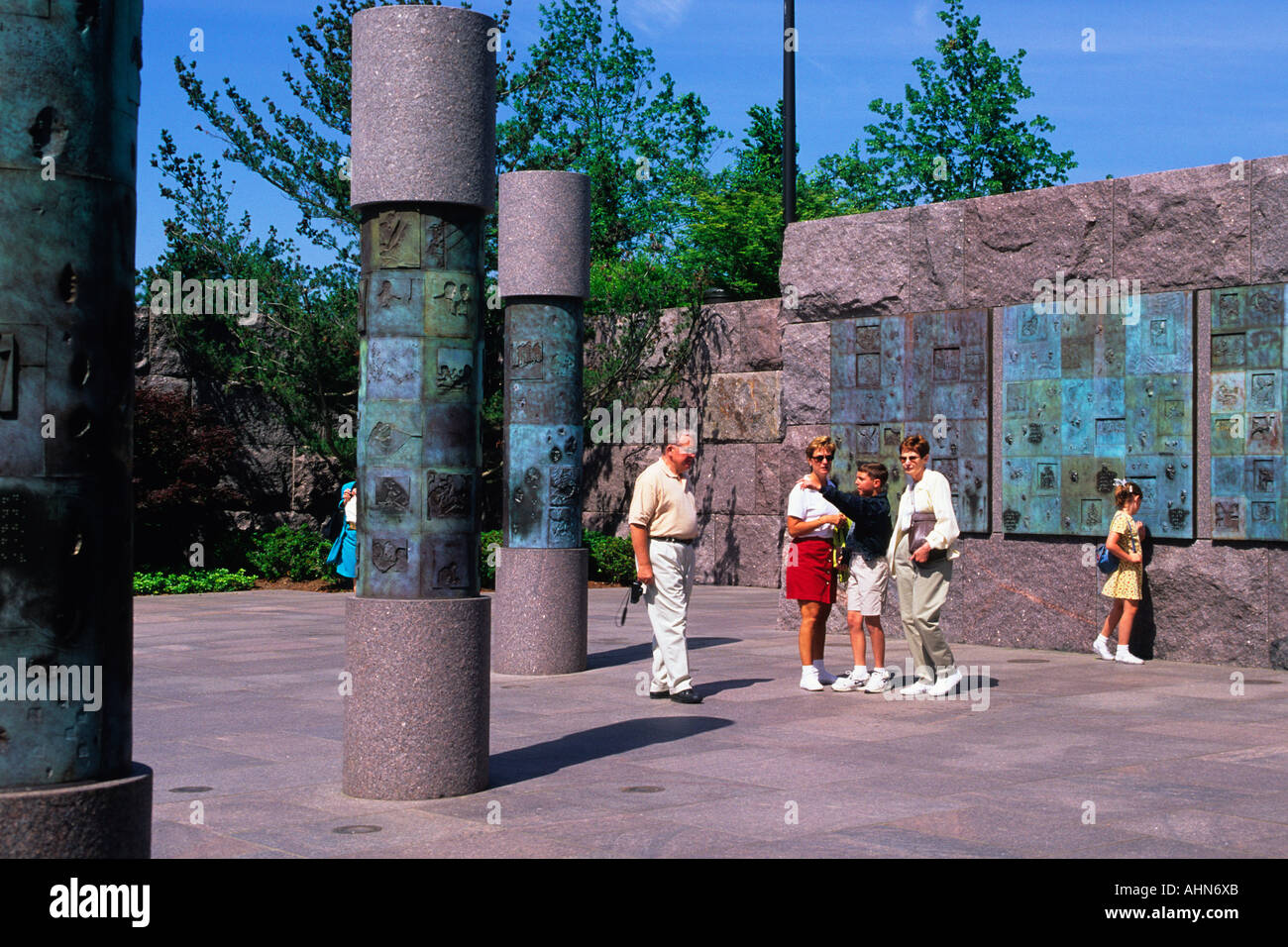 USA-Washington DC das Franklin Delano Roosevelt Memorial in der National Mall Stockfoto