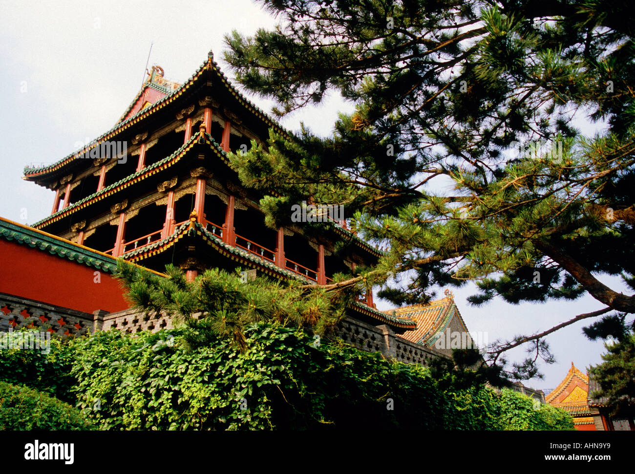 Shenyang Imperial Palace, Phoenix Tower wo Qing Dynastie Gründer zunächst ausgeschlossen Stockfoto