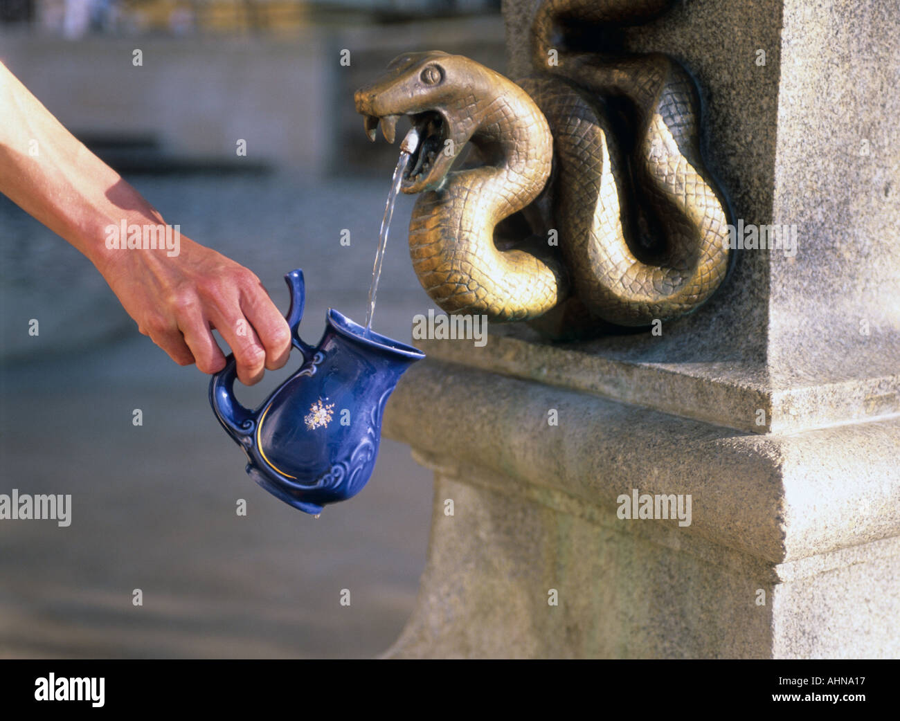 TSCHECHIEN WESTBÖHMEN CARLSBAD KARLSBADER MINERALQUELLEN SPA Stockfoto