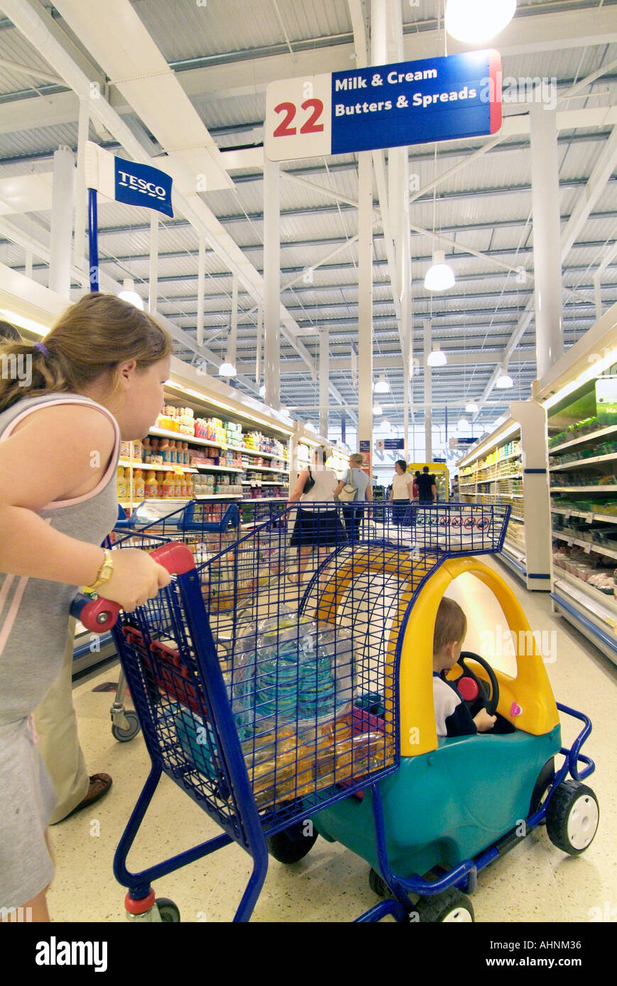 Tesco Extra super Store Outlet Portwood Stockport Cheshire UK GB EU Nordwesteuropa Stockfoto