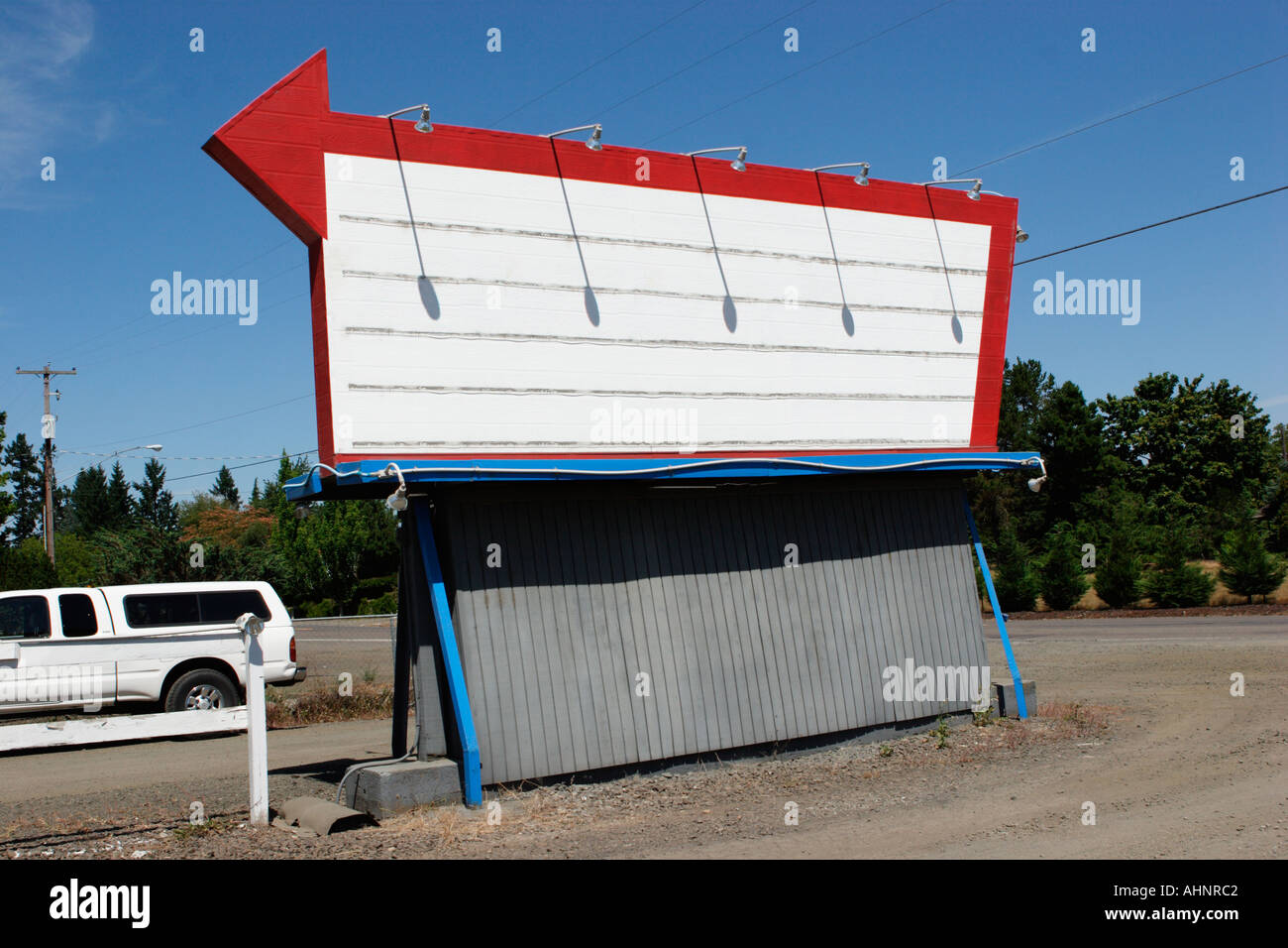 Fahren Sie im Theater Zeichen Stockfoto