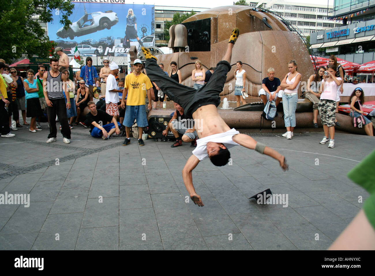 Berlin Street Performer Stockfoto