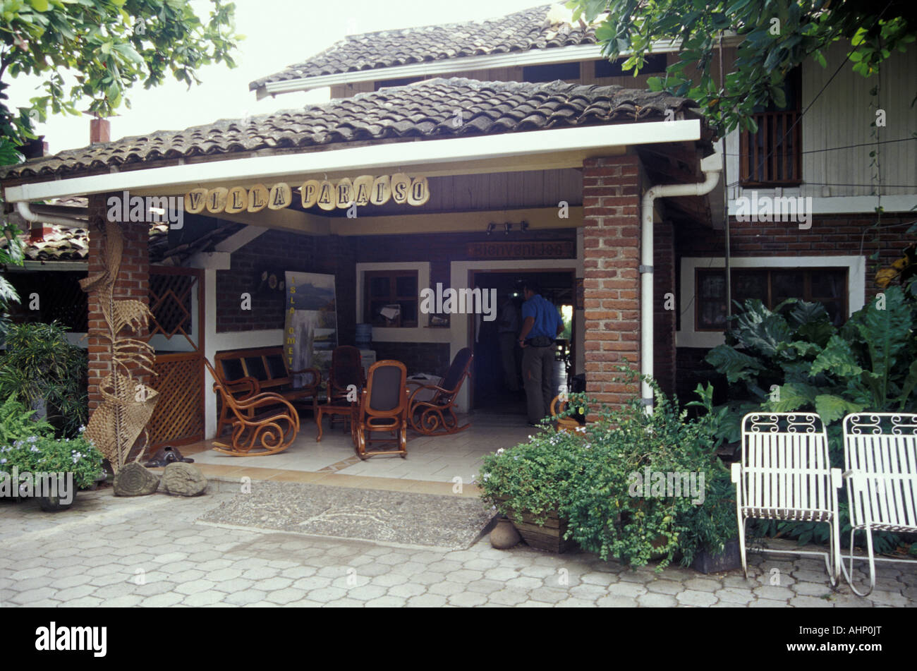 Hotel Villa Paraiso, Isla de Ometepe oder Insel Ometepe, Nicaragua Stockfoto