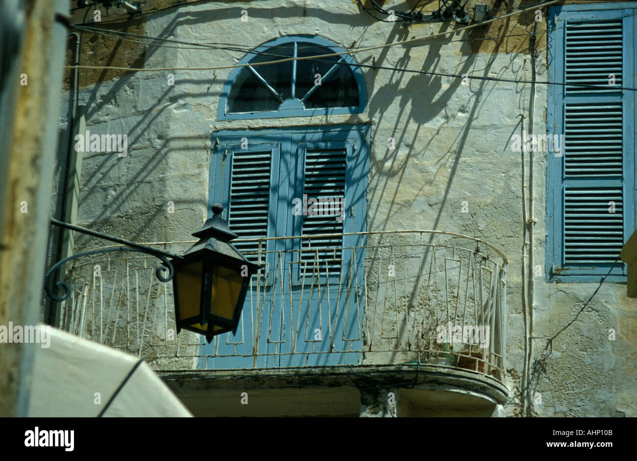 Balkon in Victoria Malta Stockfoto
