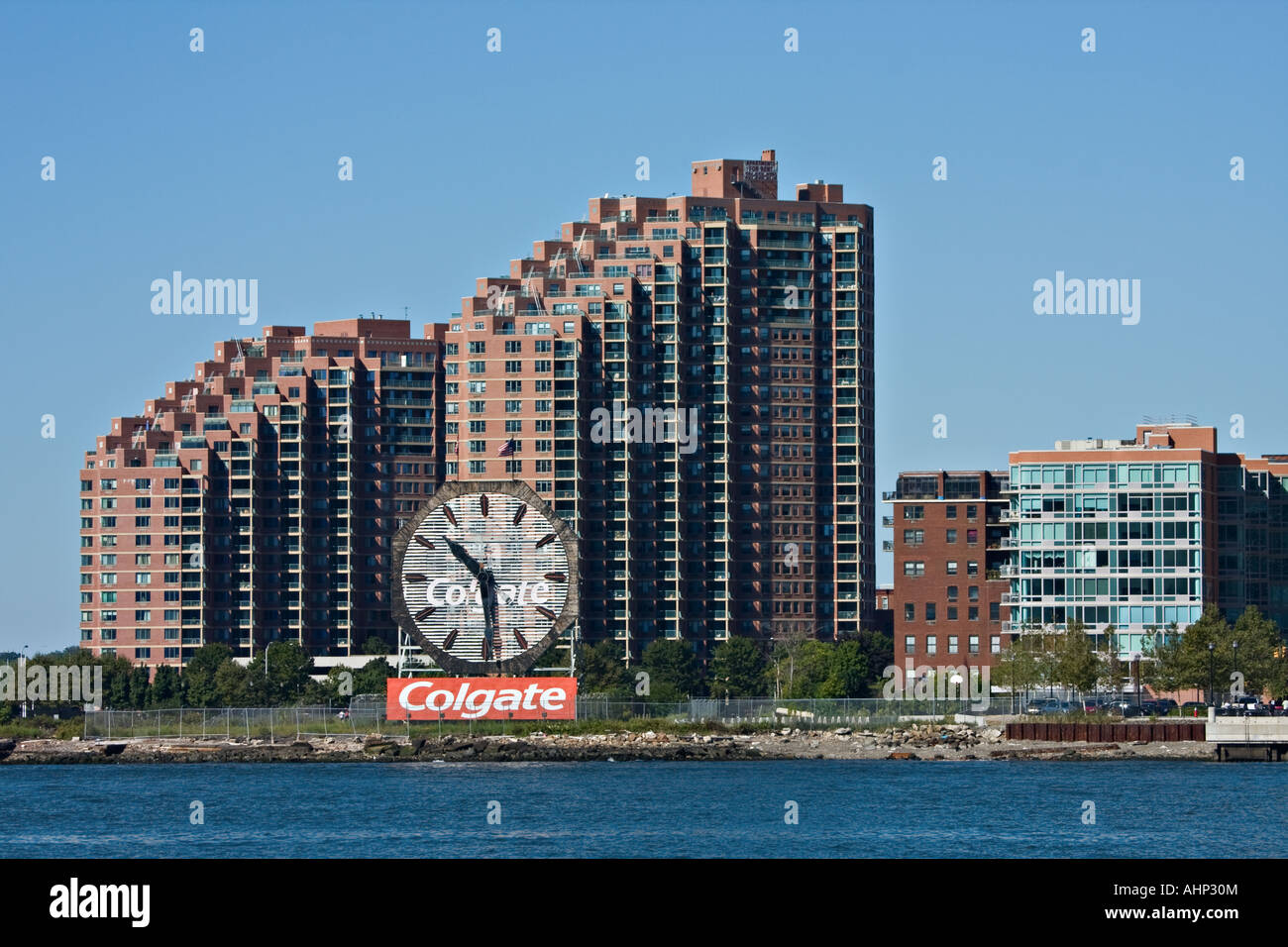 Colgate Clock, Jersey City, New Jersey, USA Stockfoto