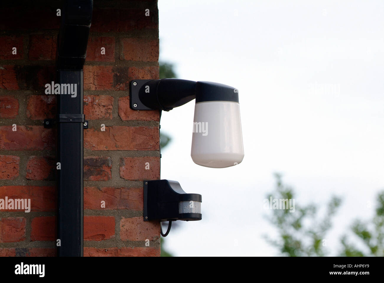 Sicherheit Licht Pir Sensor, Bewegung, externe abschreckende Eindringling Stockfoto