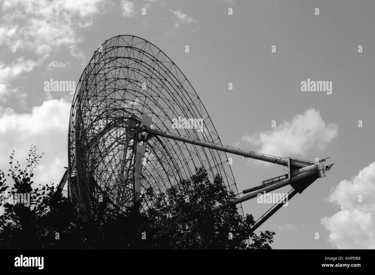Große Sat-Schüssel Europa Park Rust Deutschland Stockfoto