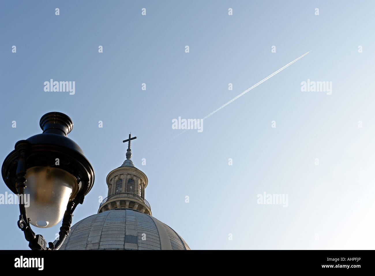 Der Himmel über der Panthéon Paris Frankreich Stockfoto