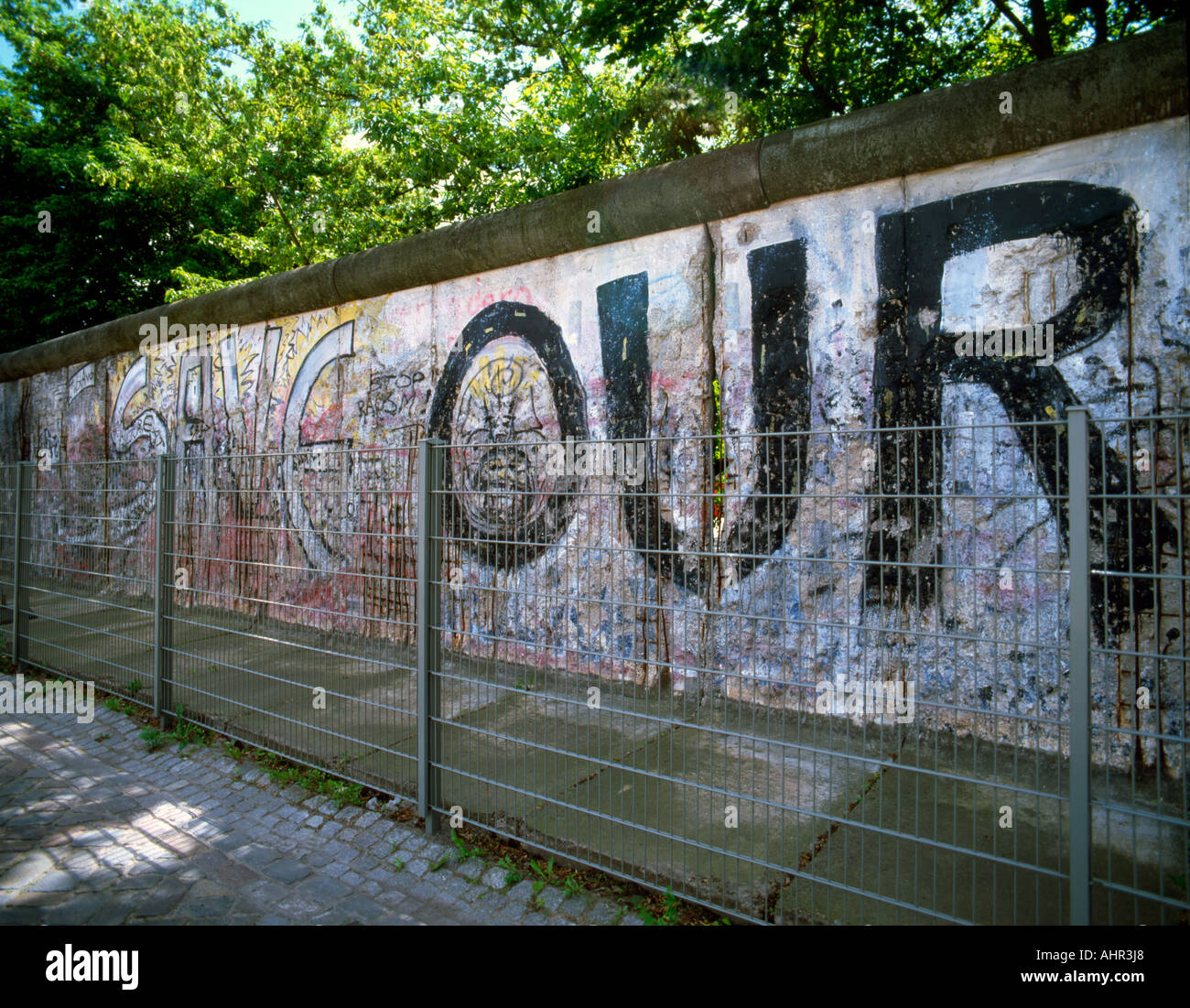 Abschnitt der Berliner Mauer, Berlin Deutschland Stockfoto