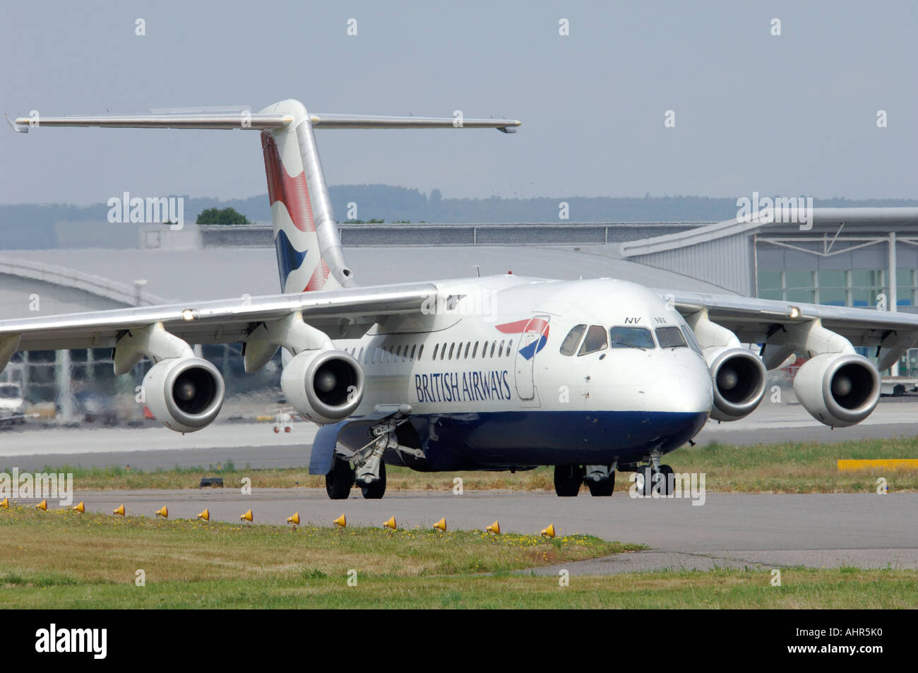 BEA 146-300 British Airways verbinden Passagier Jet Airliner.   XAV 1247-301 Stockfoto