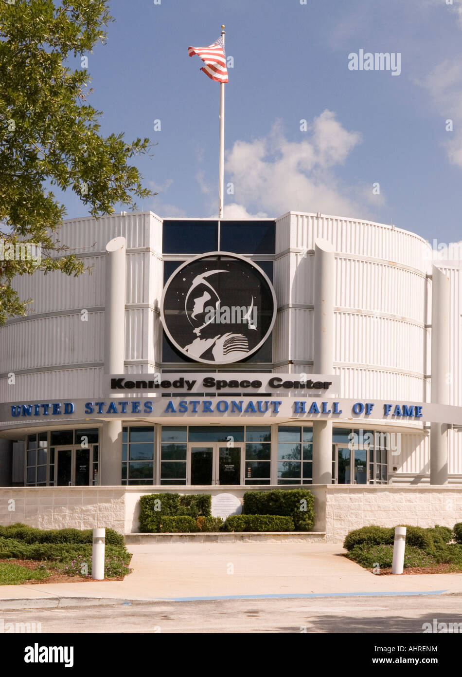 Vereinigte Staaten Astronaut Hall of Fame Gebäude an John F Kennedy Space Center Visitor Complex Titusville FL USA Stockfoto