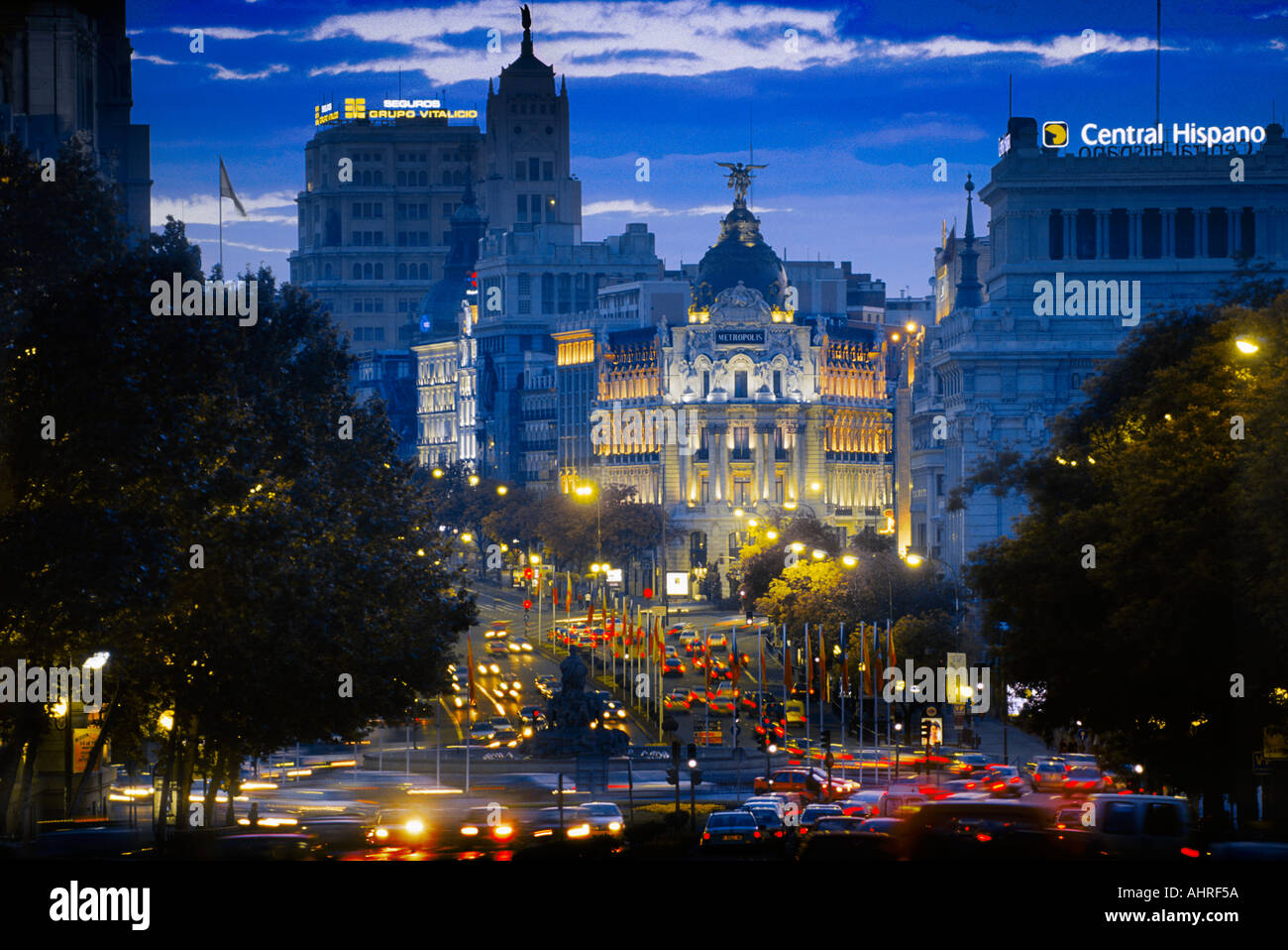 PLAZA DE LA CIBELES MADRID SPANIEN Stockfoto