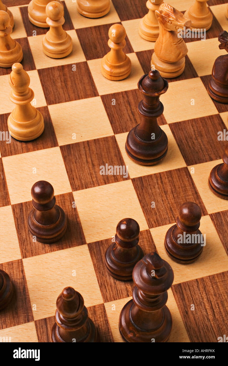 Schach-Spiel Stockfoto